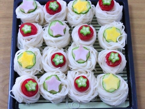 七夕に★可愛いそうめんアレンジ